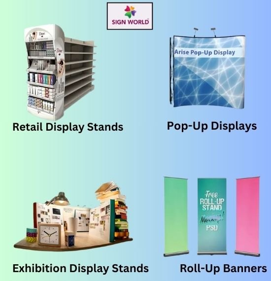 Types of Display Stand - Sign World UAE